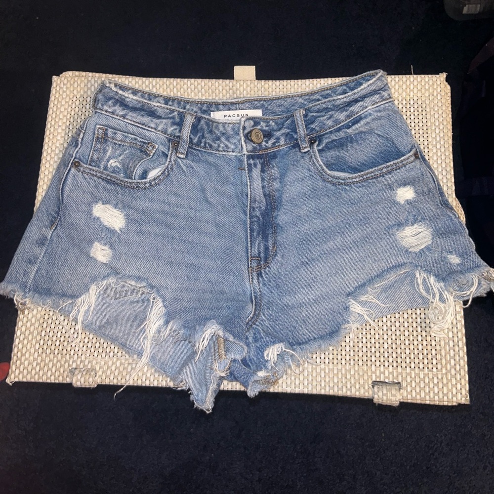 PacSun high rise festival Jean shorts